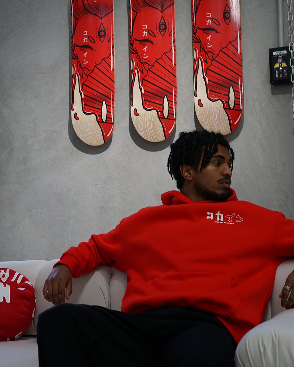 "Dream Chaser" Hoodie // ICHIGO RED - KOKA Dept.