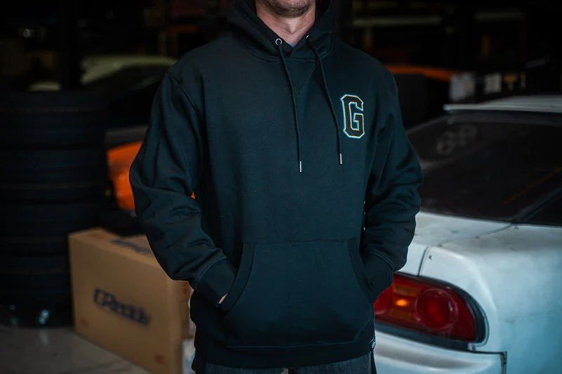 GReddy Tri - color G Logo Pullover Hoodie - Black - KOKA Dept.