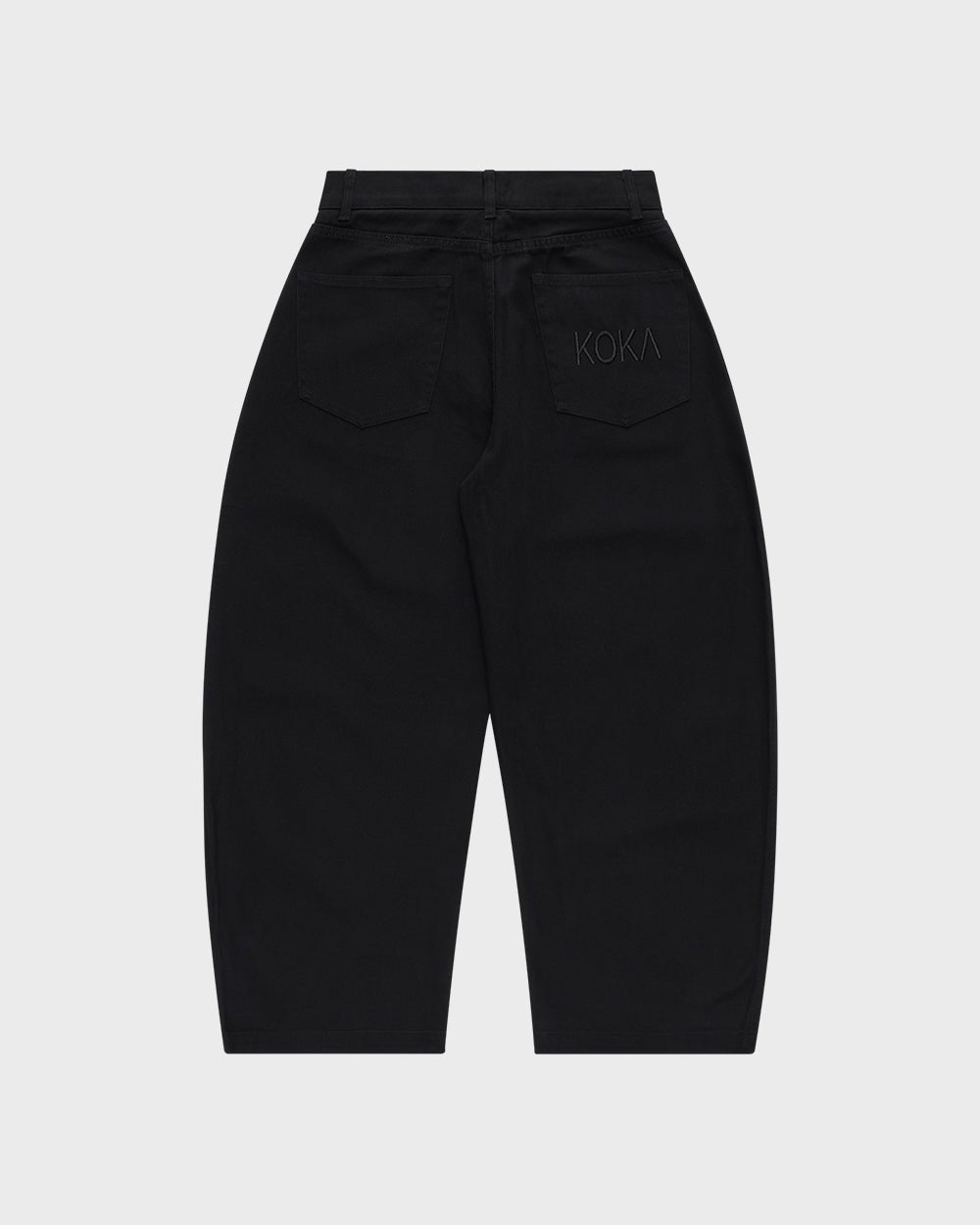 Barrel Leg Pants - Black - KOKA Dept.