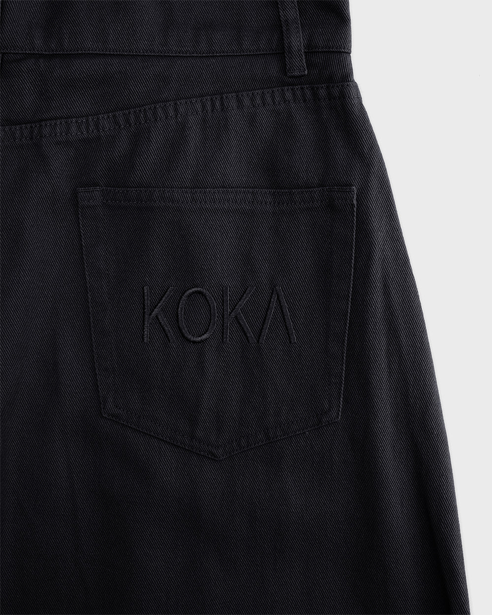 Barrel Leg Pants - Black - KOKA Dept.