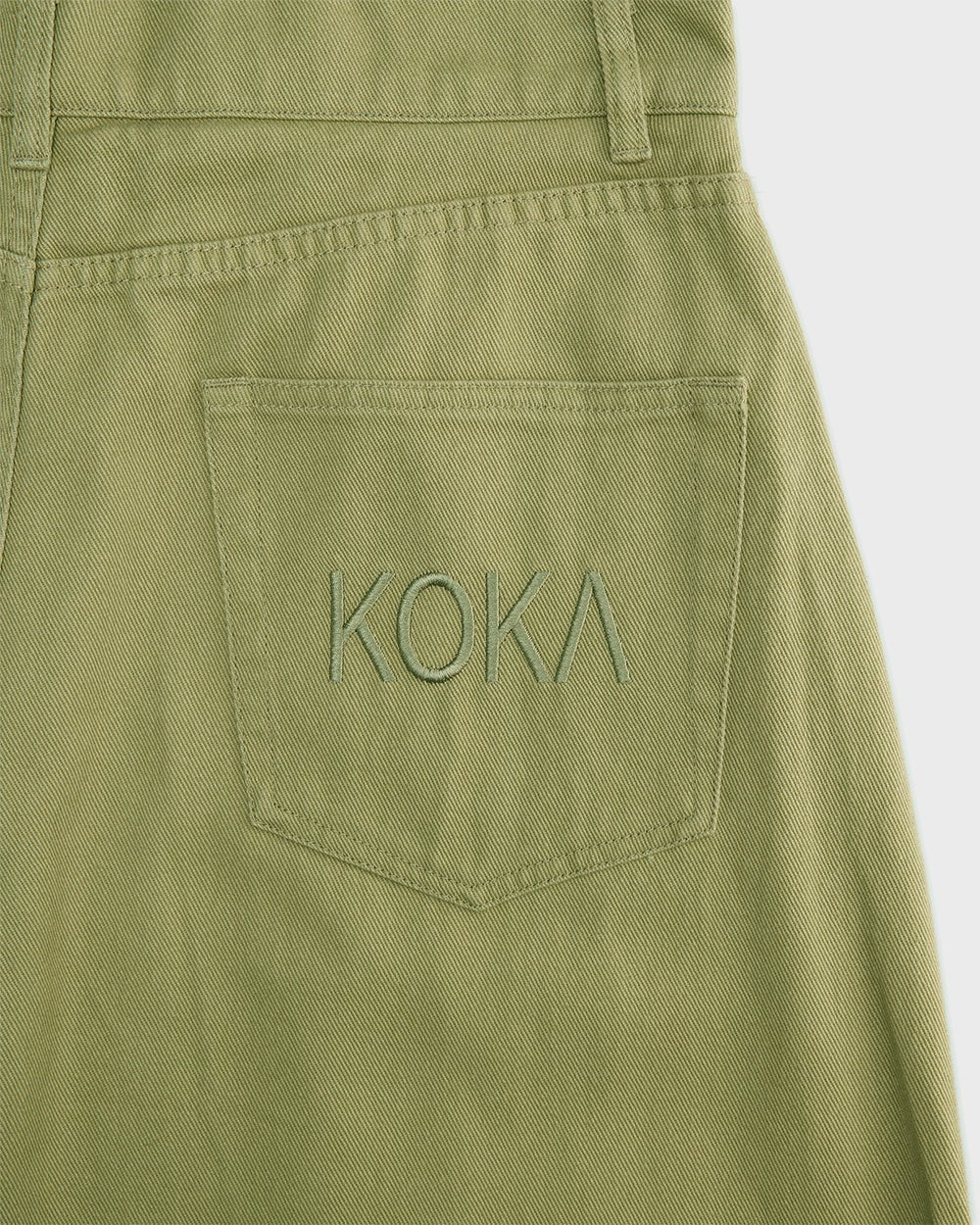 Barrel Leg Pants - Army Green - KOKA Dept.