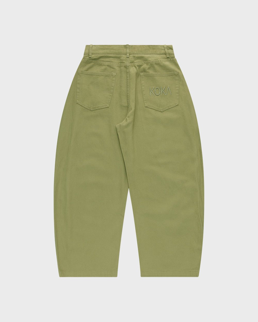 Barrel Leg Pants - Army Green - KOKA Dept.