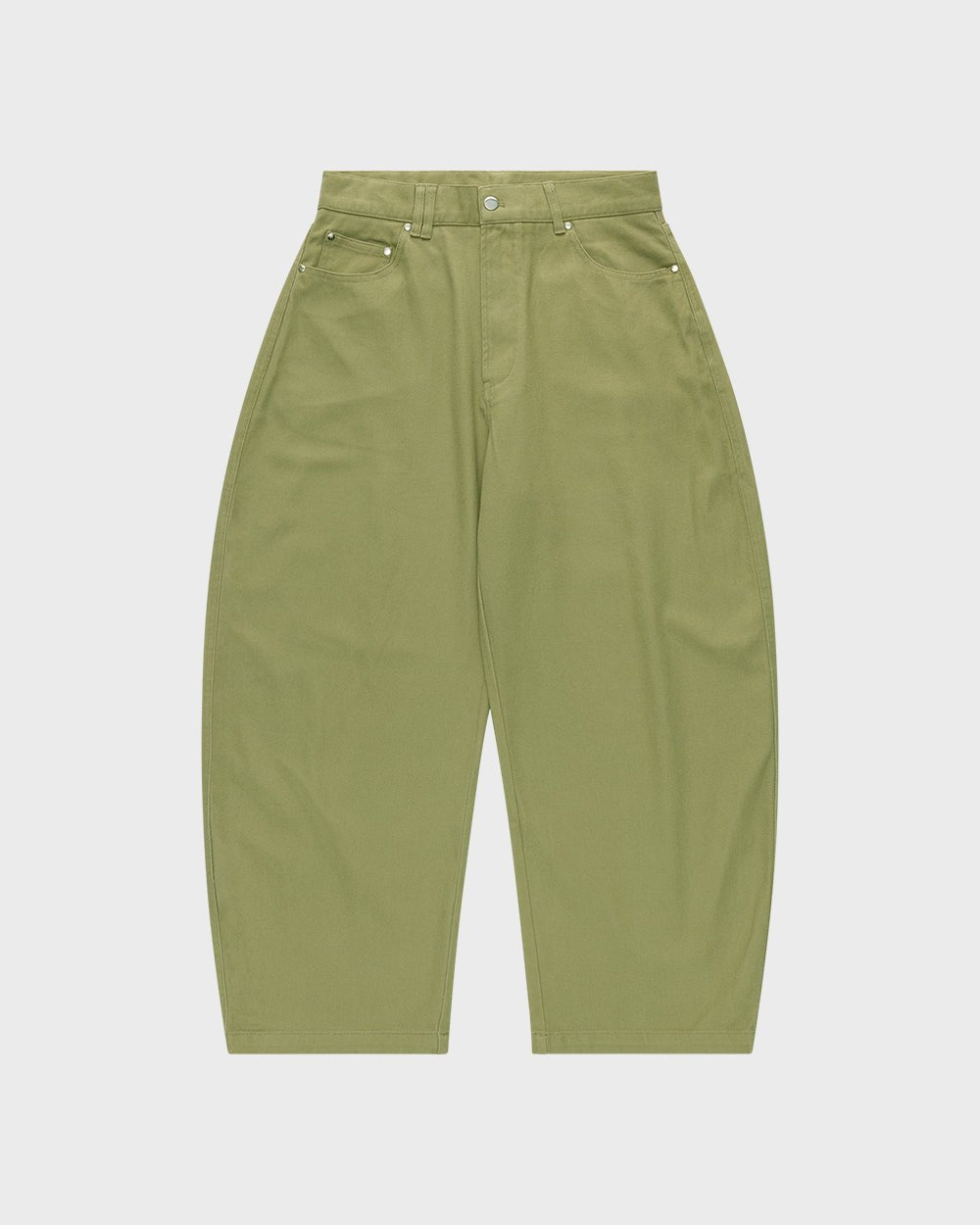 Barrel Leg Pants - Army Green - KOKA Dept.