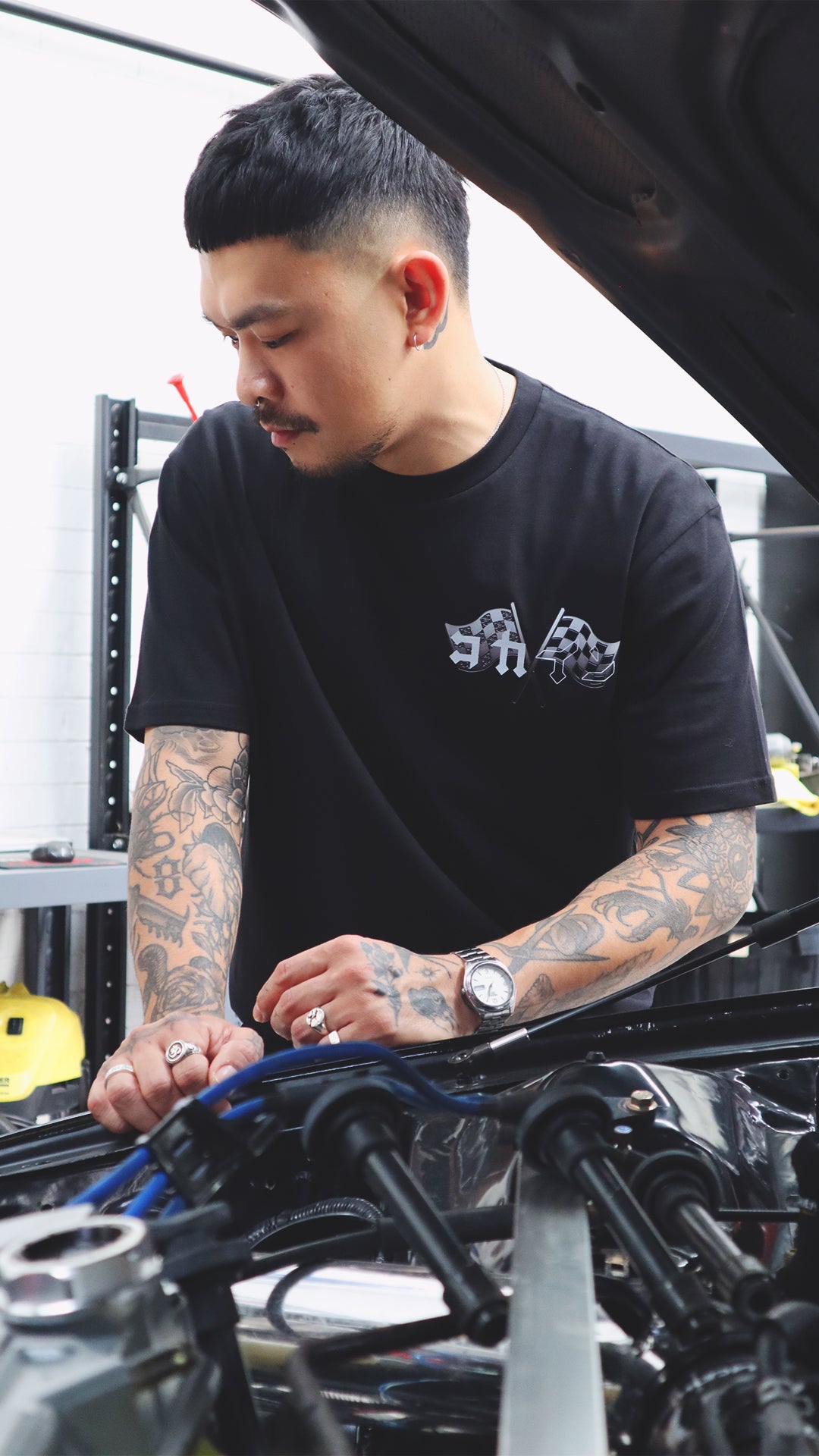 "Motorsport" T Shirt // Black - KOKA Dept.