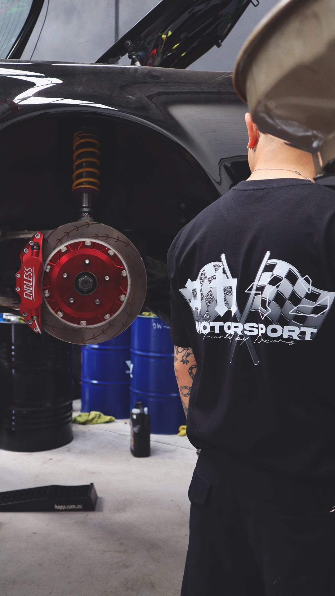 "Motorsport" T Shirt // Black - KOKA Dept.