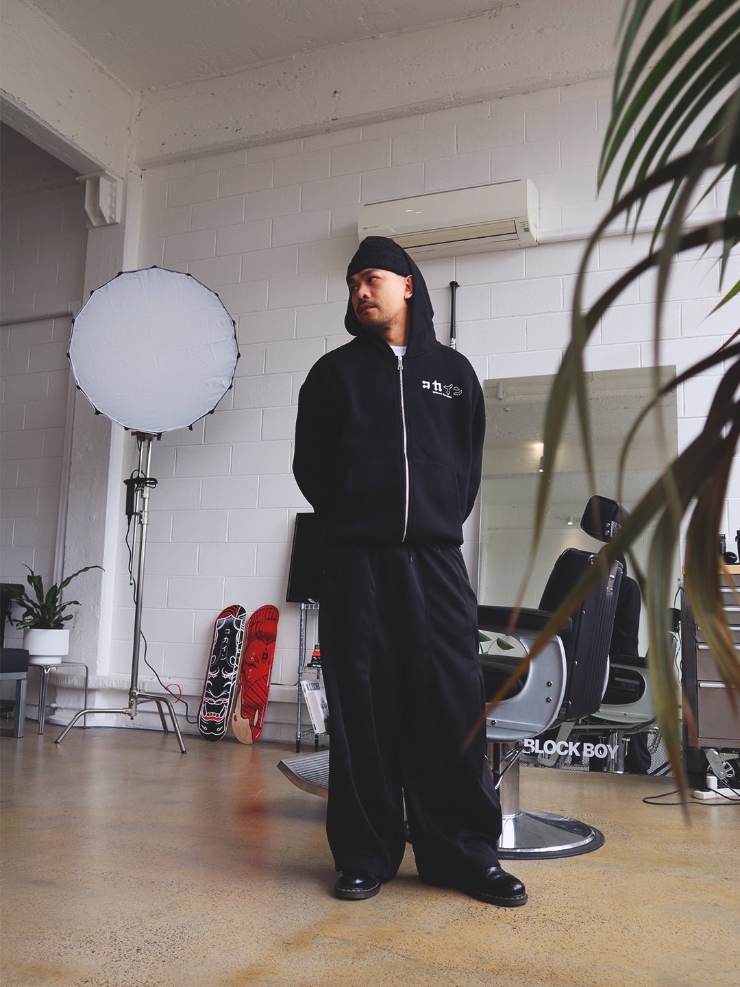 "Dream Chaser" Zip Up Hoodie // BLACK - KOKA Dept.