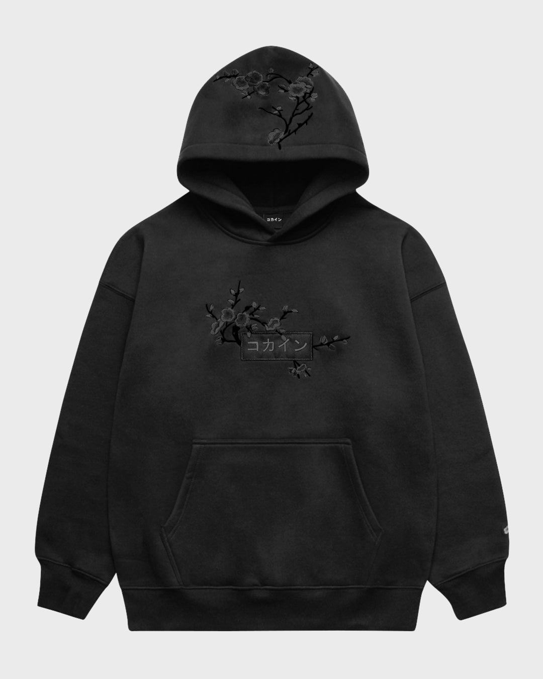 Black / Black Blossom V2 //// Hoodie - KOKA Dept.