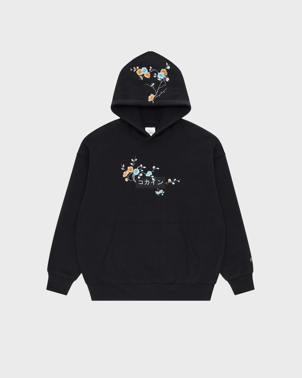 Black / Blue & Orange Blossom //// Hoodie - KOKA Dept.