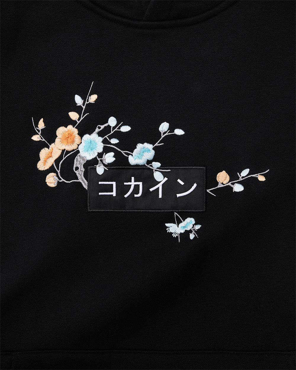 Black / Blue & Orange Blossom //// Hoodie - KOKA Dept.