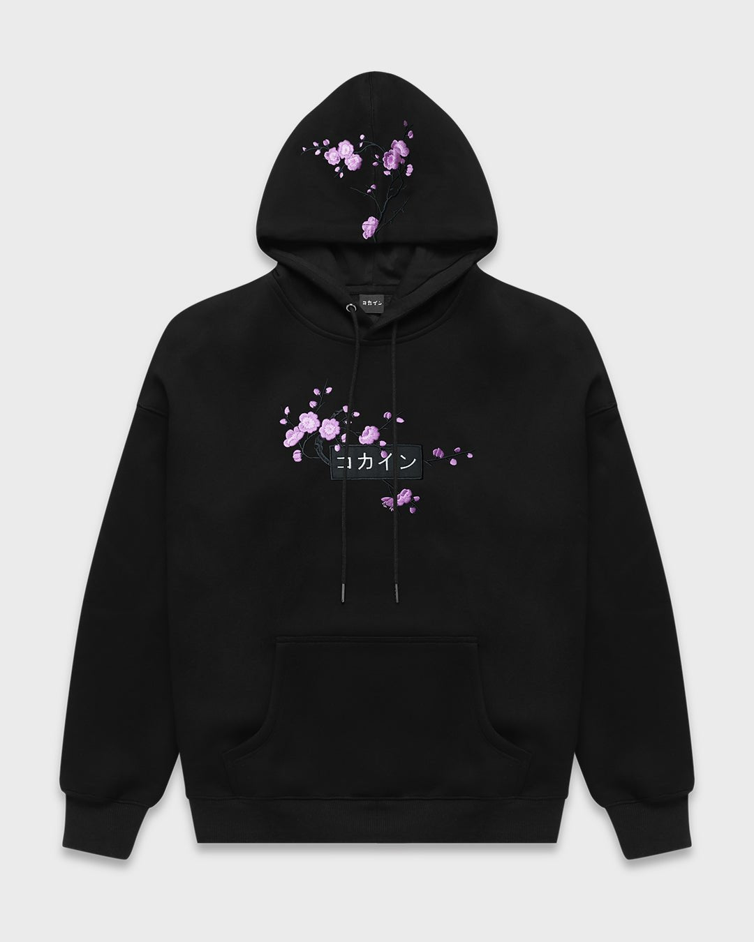 Black / Purple Blossom V1 //// Hoodie - KOKA Dept.