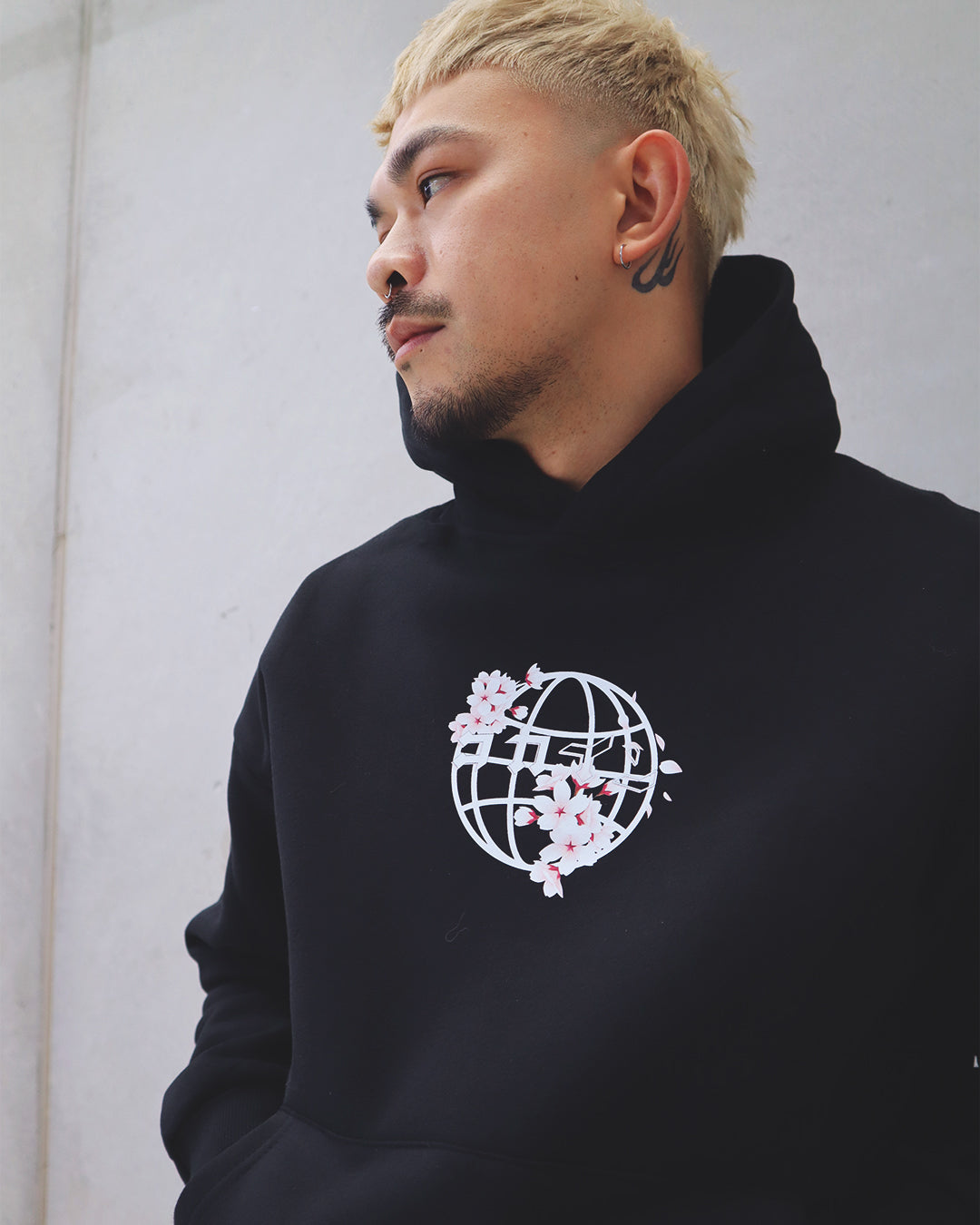 Blossom The World Hoodie // BLACK-5