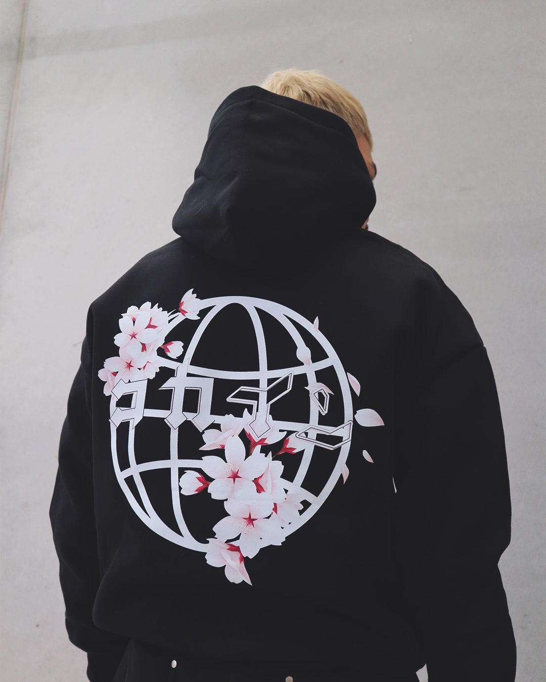 Blossom The World Hoodie // BLACK-4