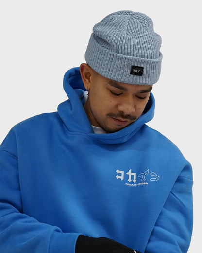 Powder Blue "Logo" Beanie ///