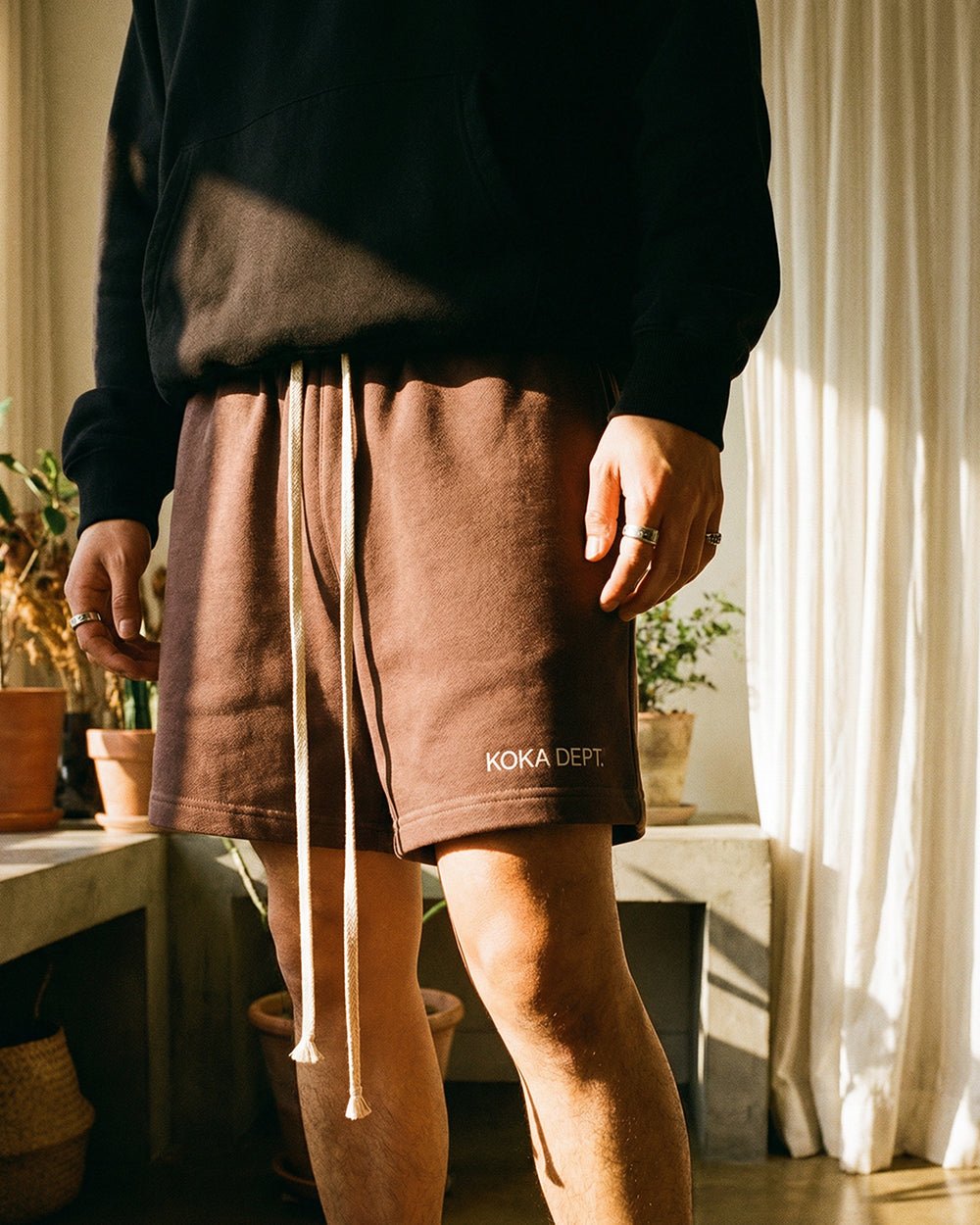 Premium Logo Shorts // MOCHA - KOKA Dept.
