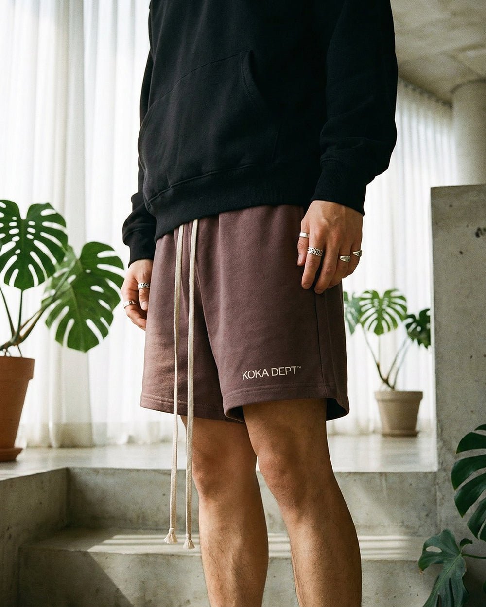 Premium Logo Shorts // MOCHA - KOKA Dept.
