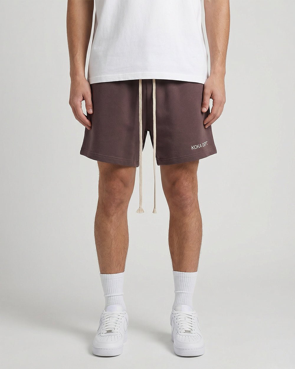 Premium Logo Shorts // MOCHA - KOKA Dept.