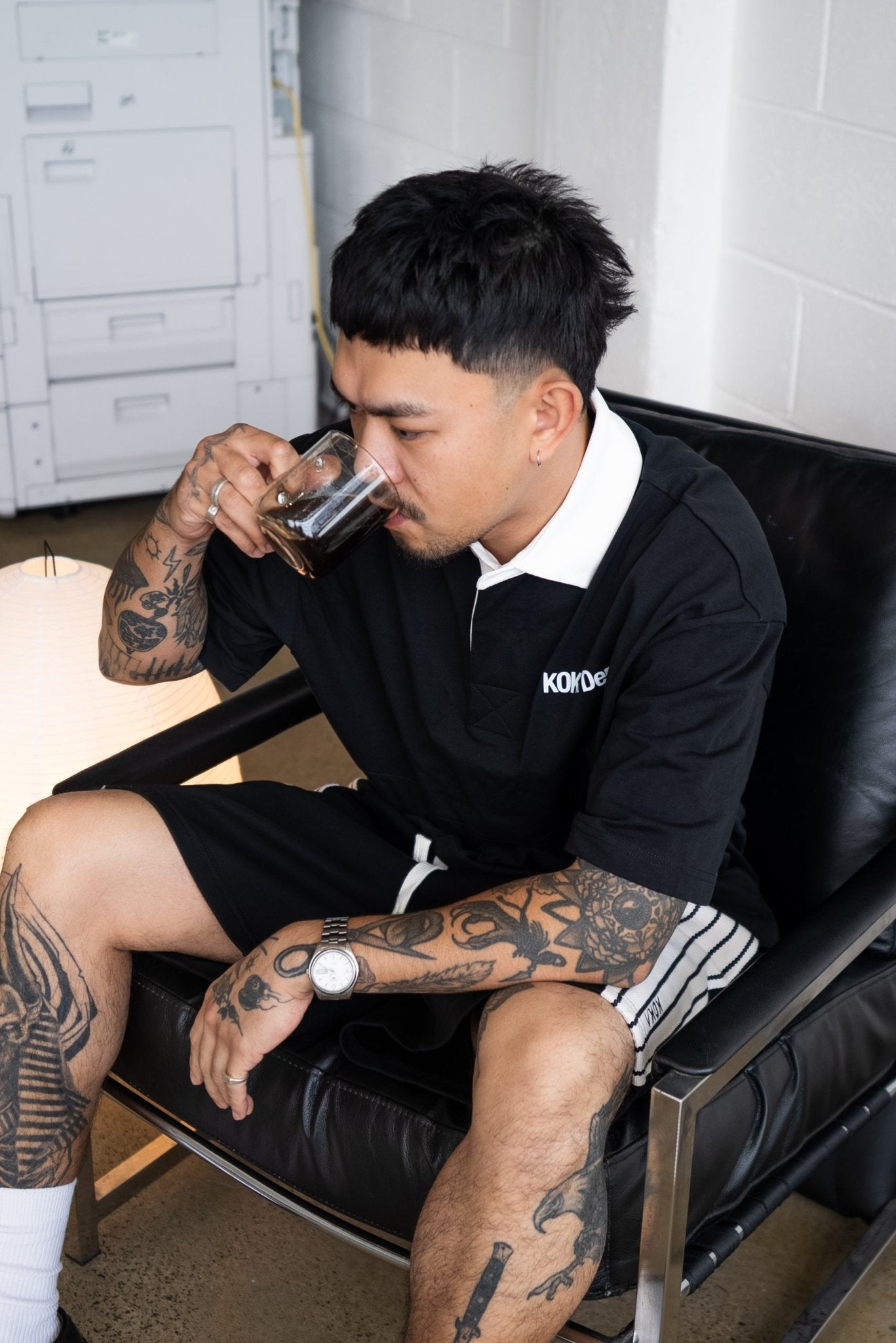 Premium Stripe Shorts // BLACK - KOKA Dept.