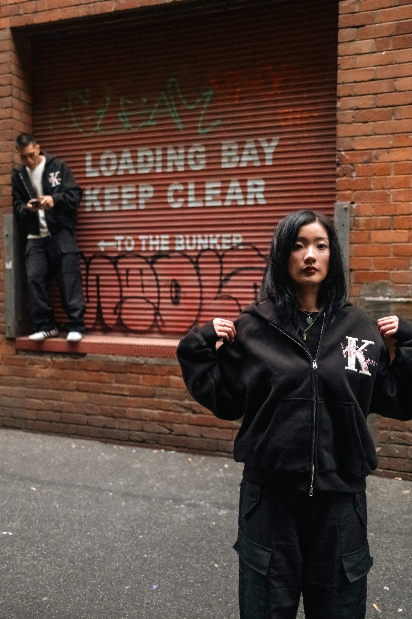 K Blossom Zip Hoodie — Chenille Embroidery | KOKA Dept.