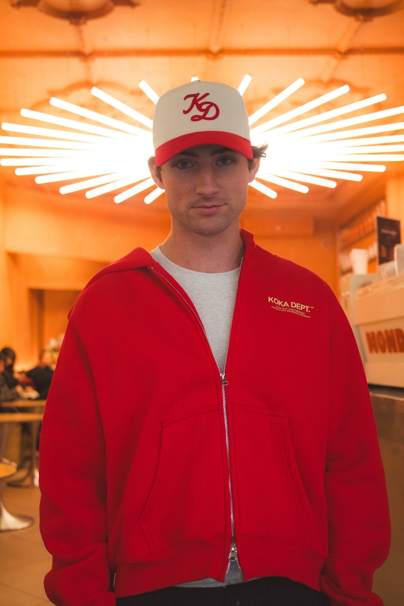 Core Zip Up Hoodie - Tonal Red - KOKA Dept.