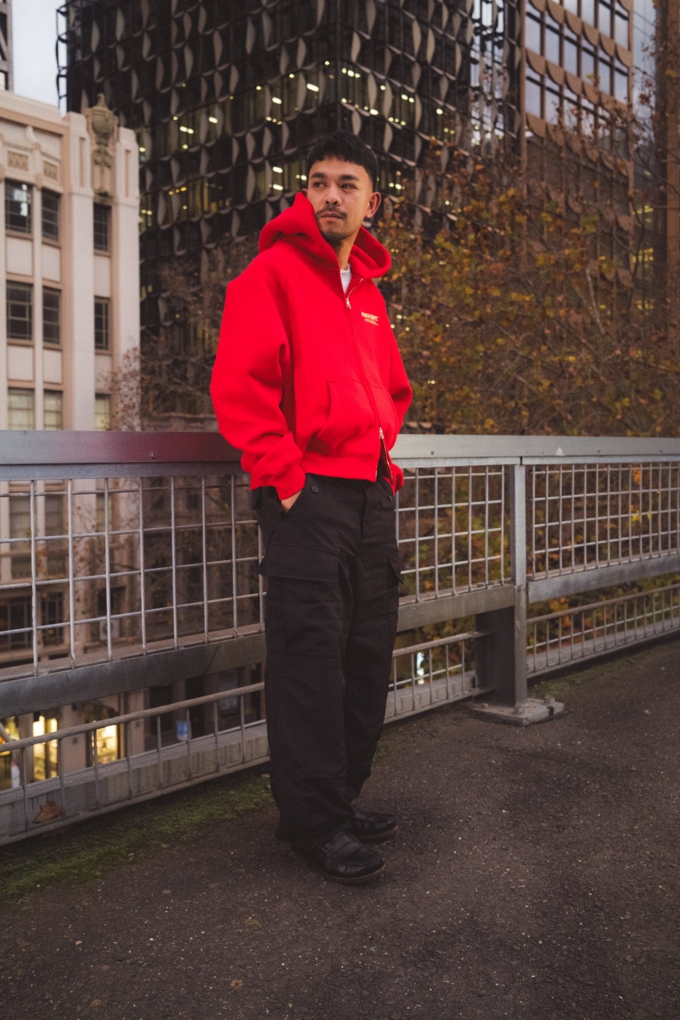 Core Zip Up Hoodie - Tonal Red - KOKA Dept.