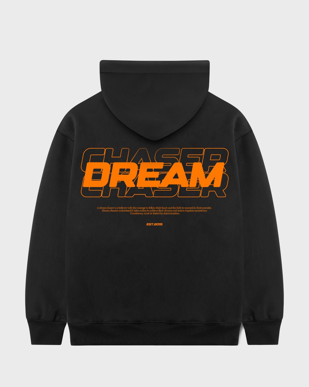 "Dream Chaser" Orange Hoodie // BLACK - KOKA Dept.