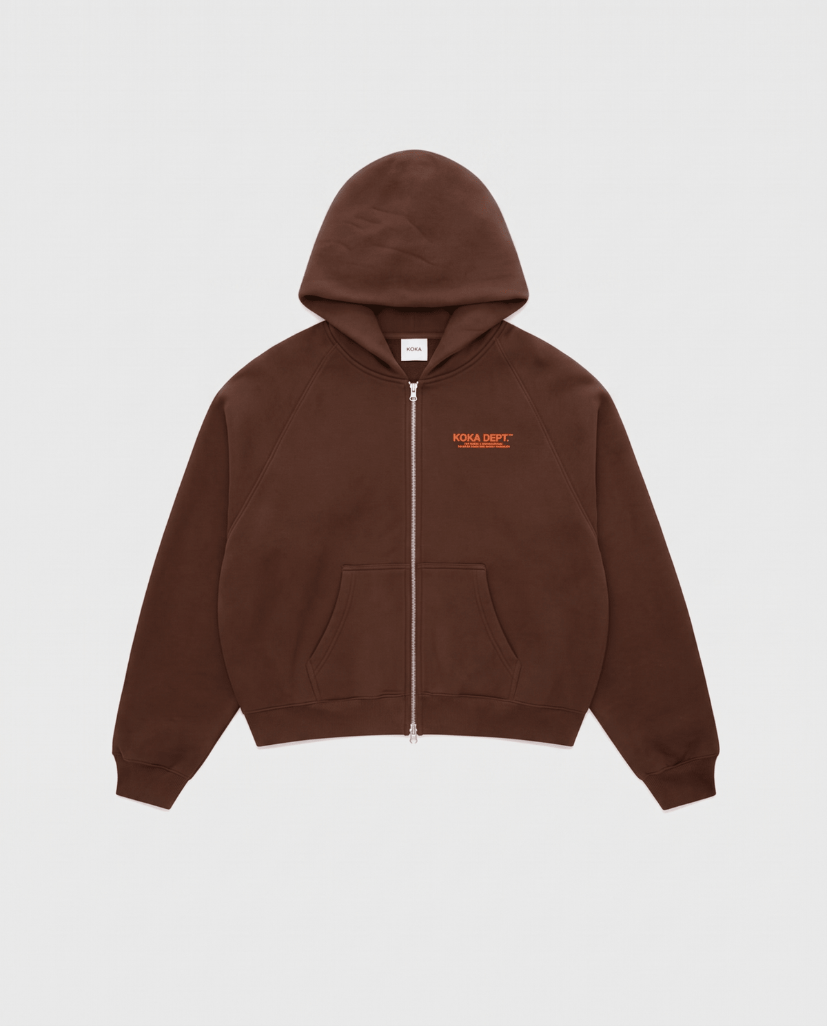 Core Zip Up Hoodie - Coffee - KOKA Dept.