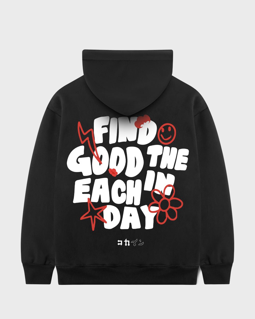 "Find The Good In Each Day" Hoodie // BLACK - KOKA Dept.