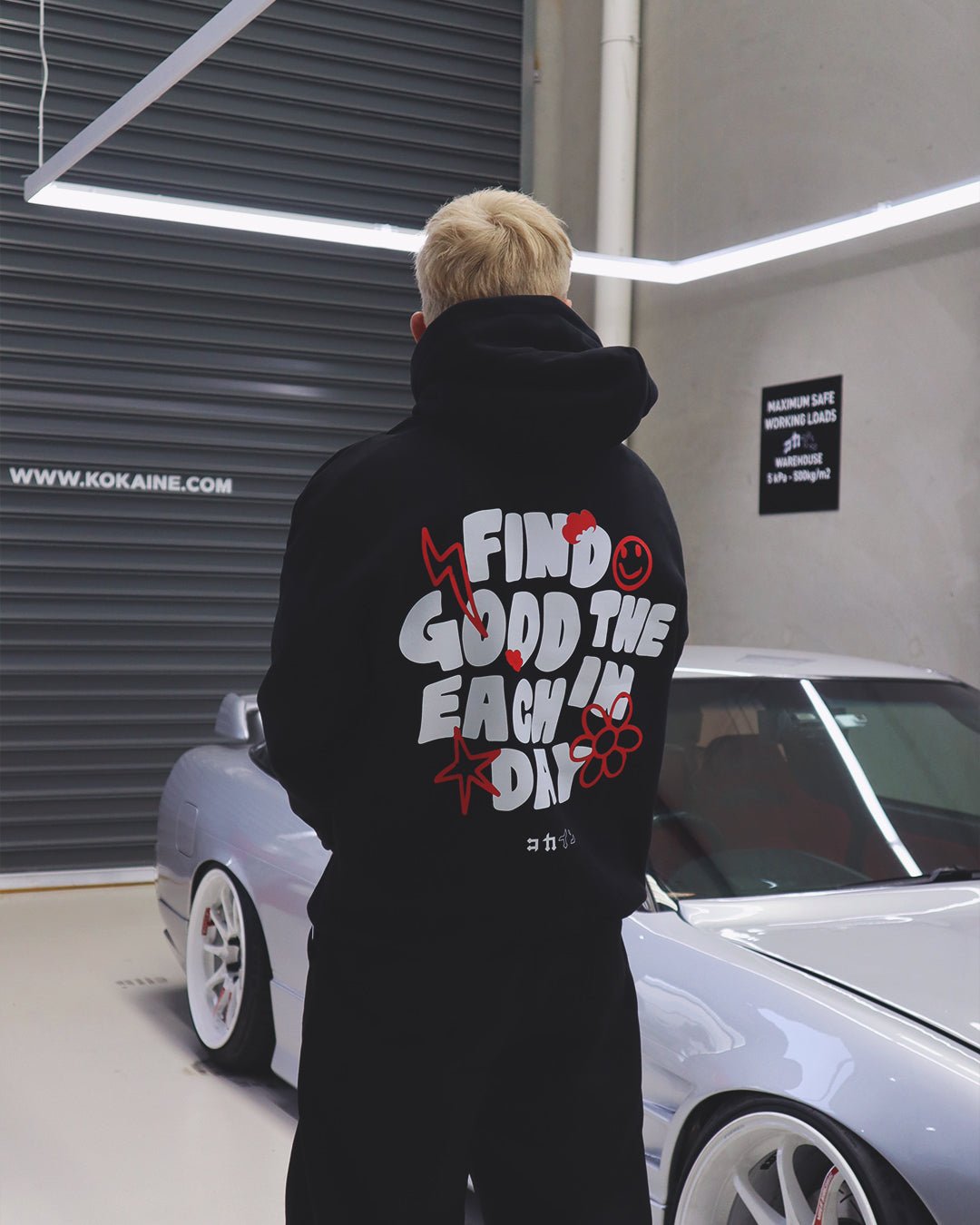 "Find The Good In Each Day" Hoodie // BLACK - KOKA Dept.