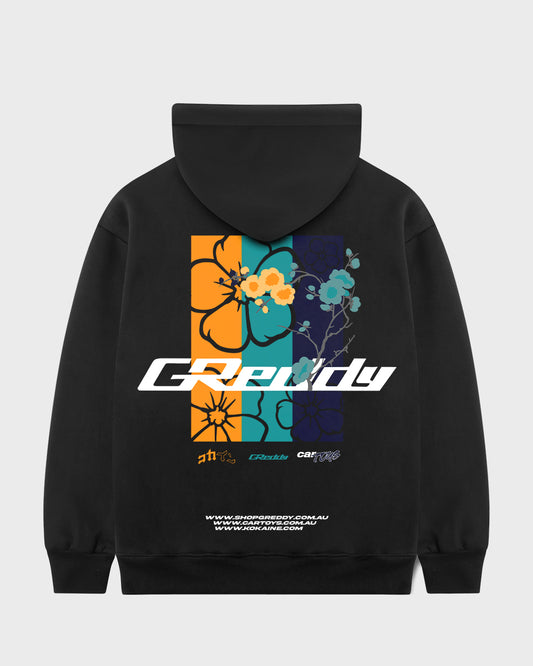 "GReddy" Collab Hoodie // BLACK