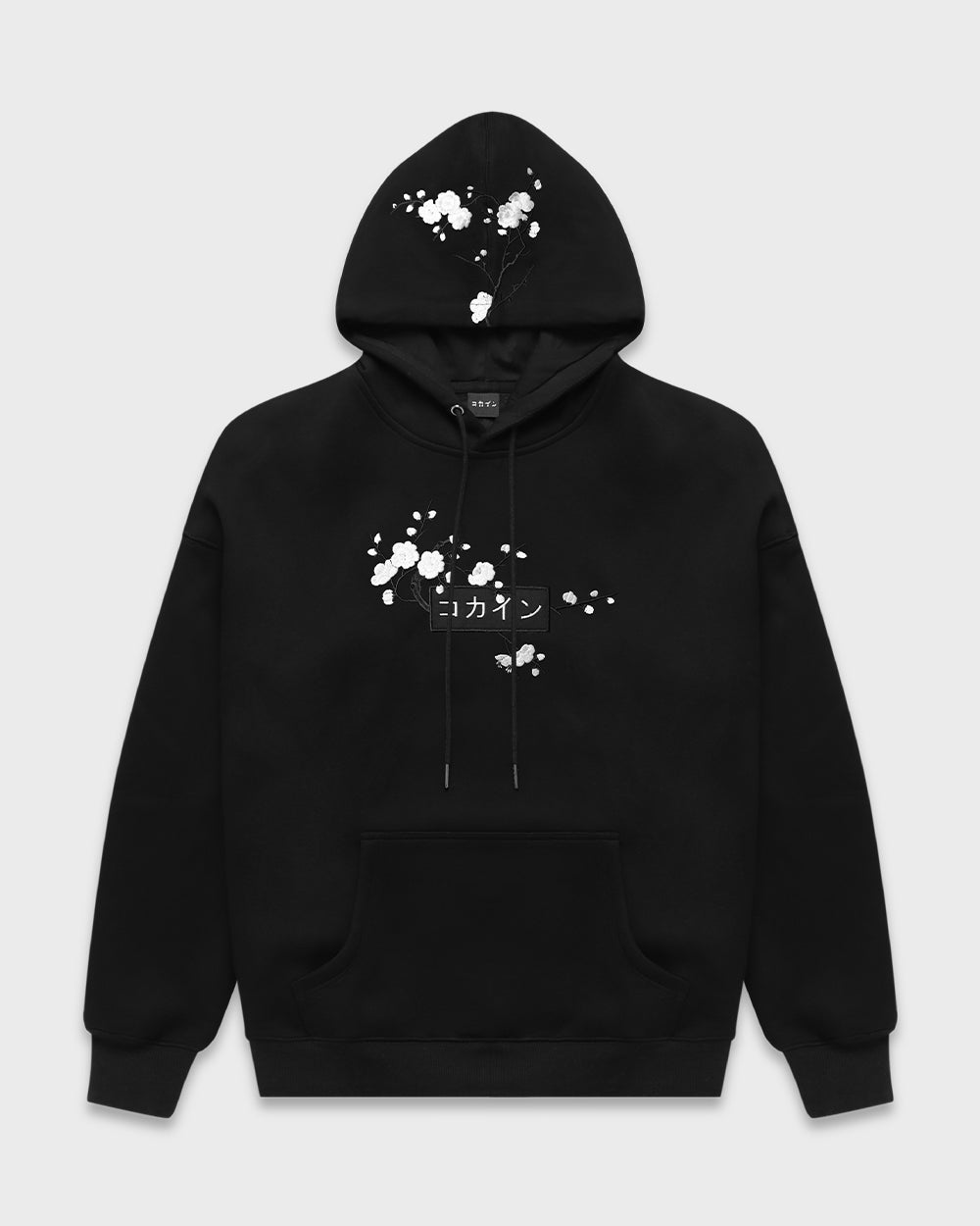 Black / White Blossom V1 //// Hoodie - KOKA Dept.