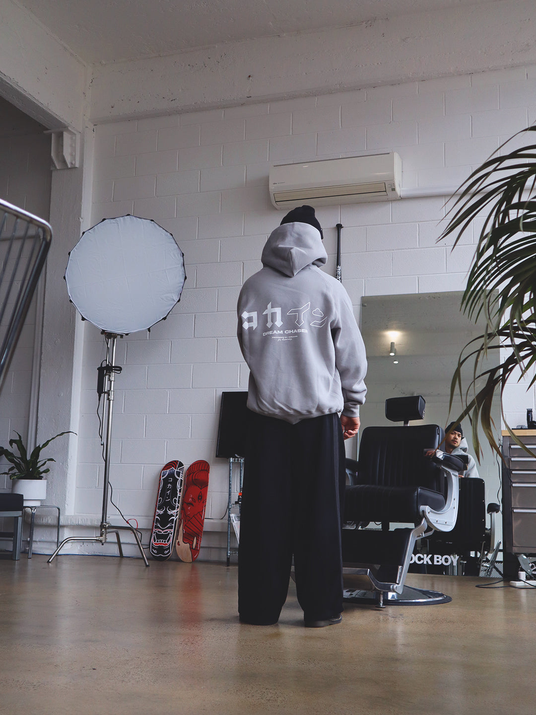 "Dream Chaser" Zip Up Hoodie // NARDO GREY