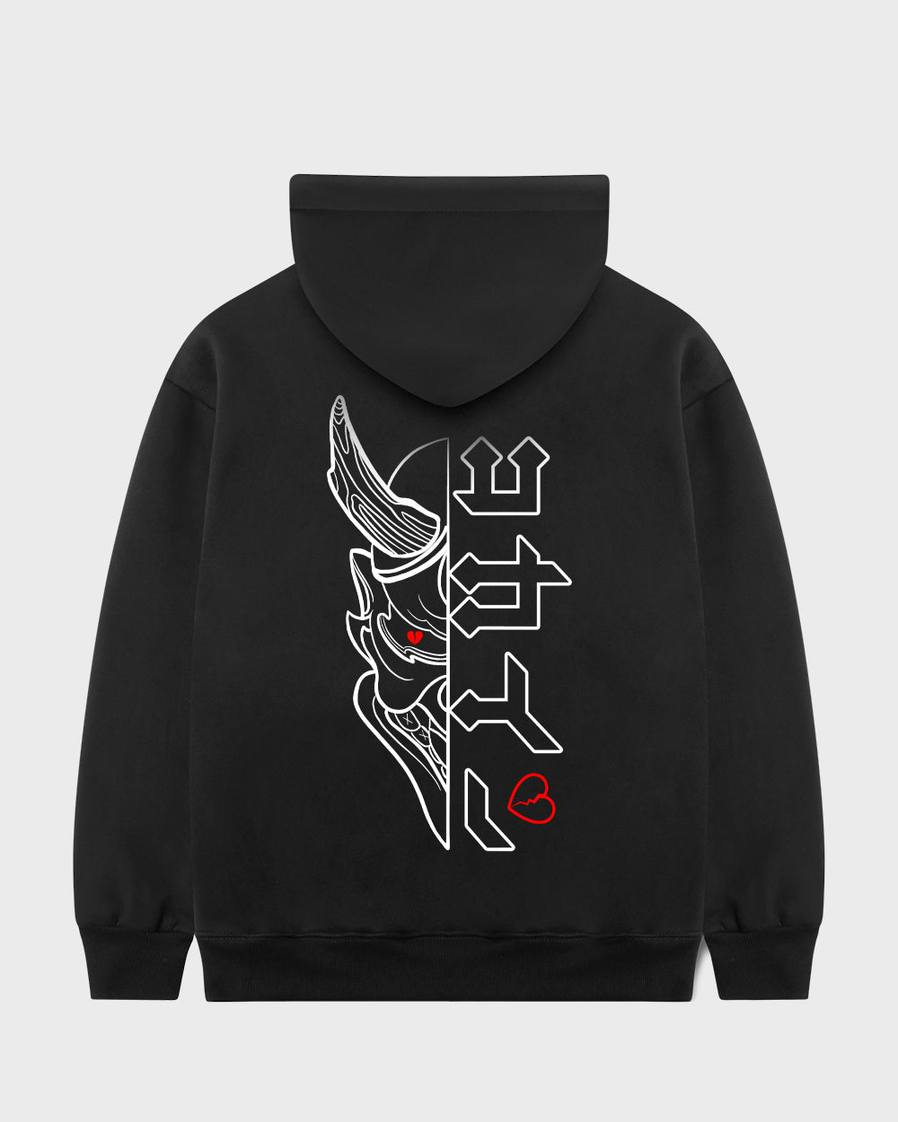"Hanbun Hannya" Hoodie // BLACK - KOKA Dept.