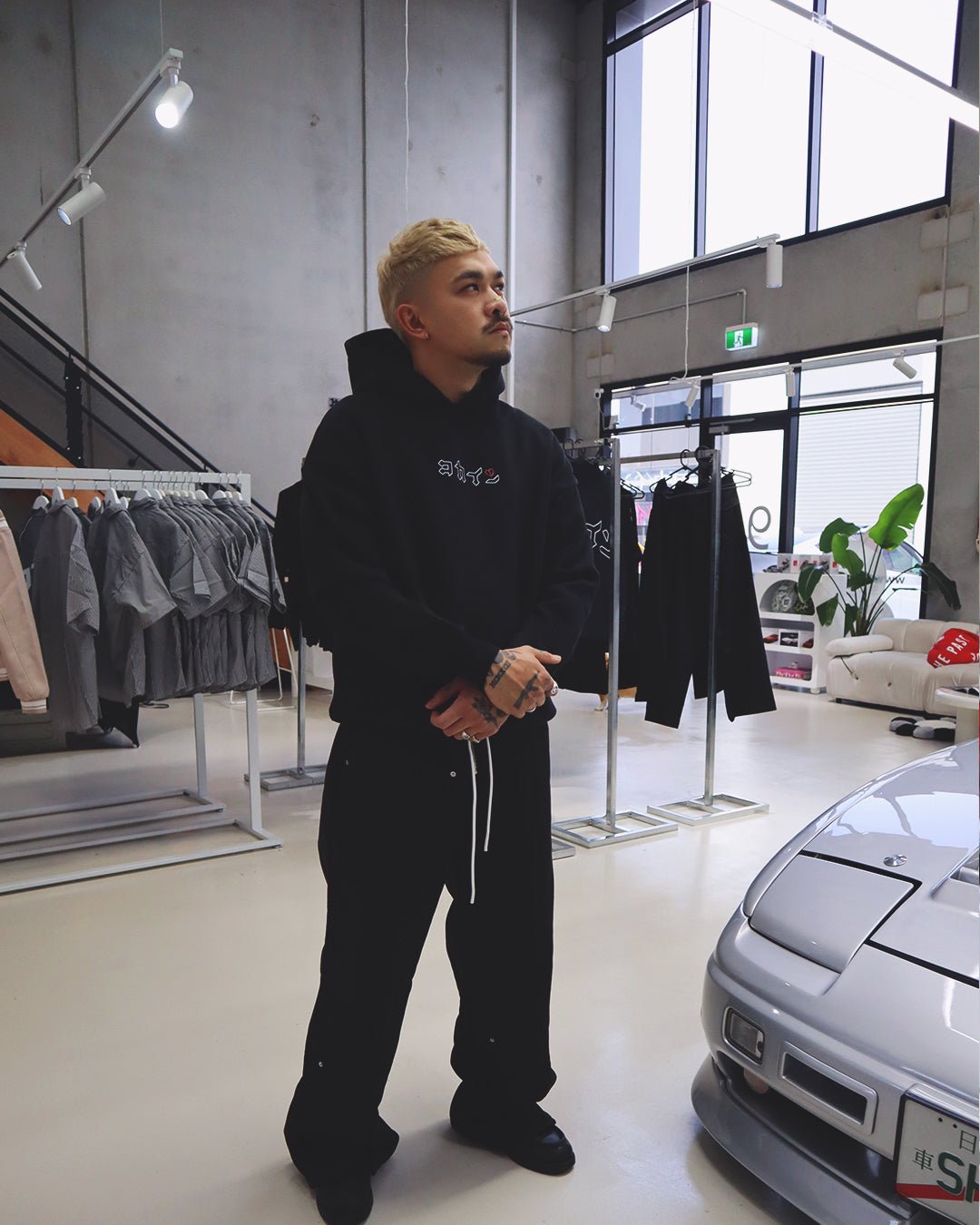"Hanbun Hannya" Hoodie // BLACK - KOKA Dept.