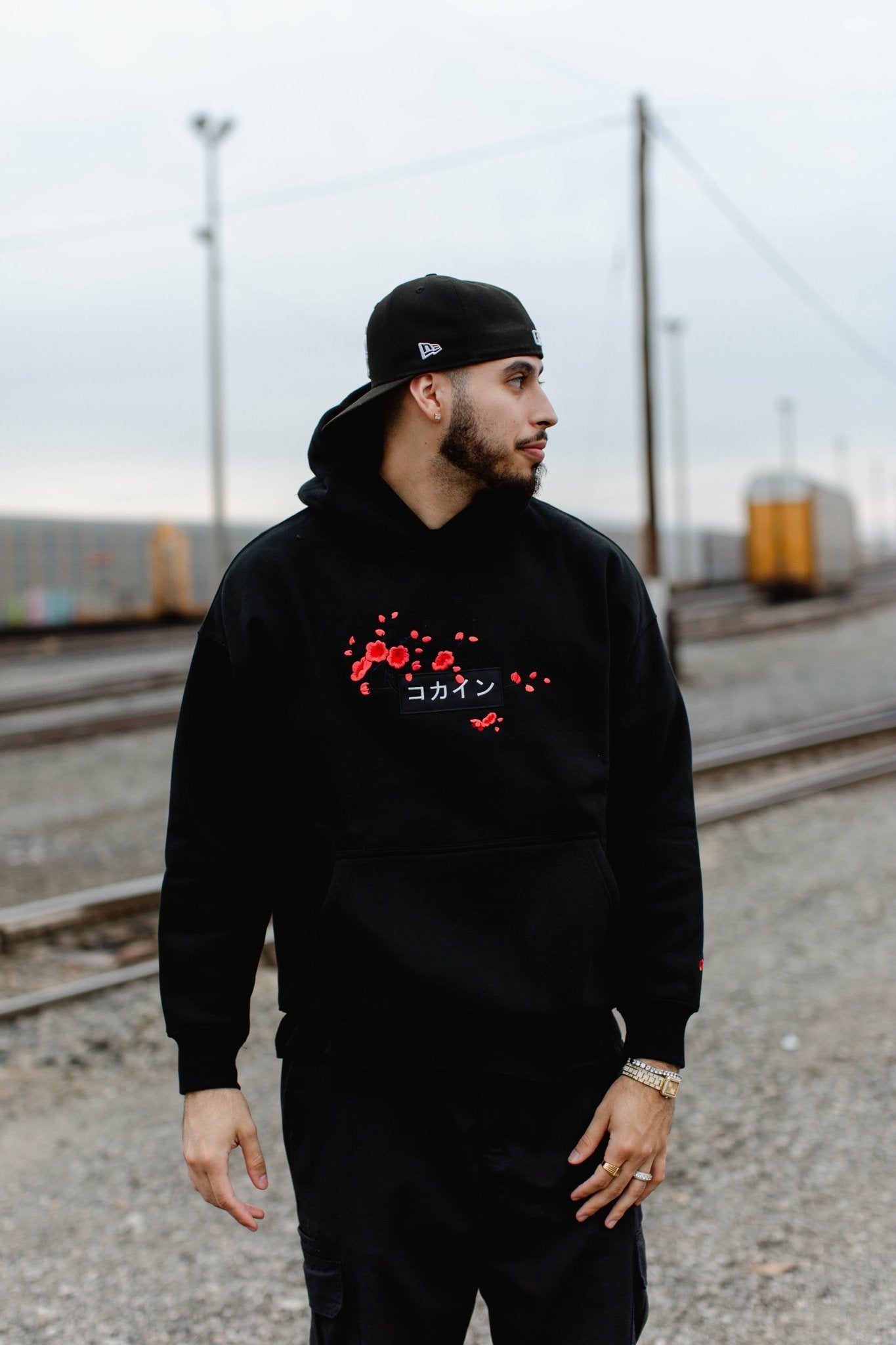 Black / Red Blossom V2 //// Hoodie – KOKA Dept.