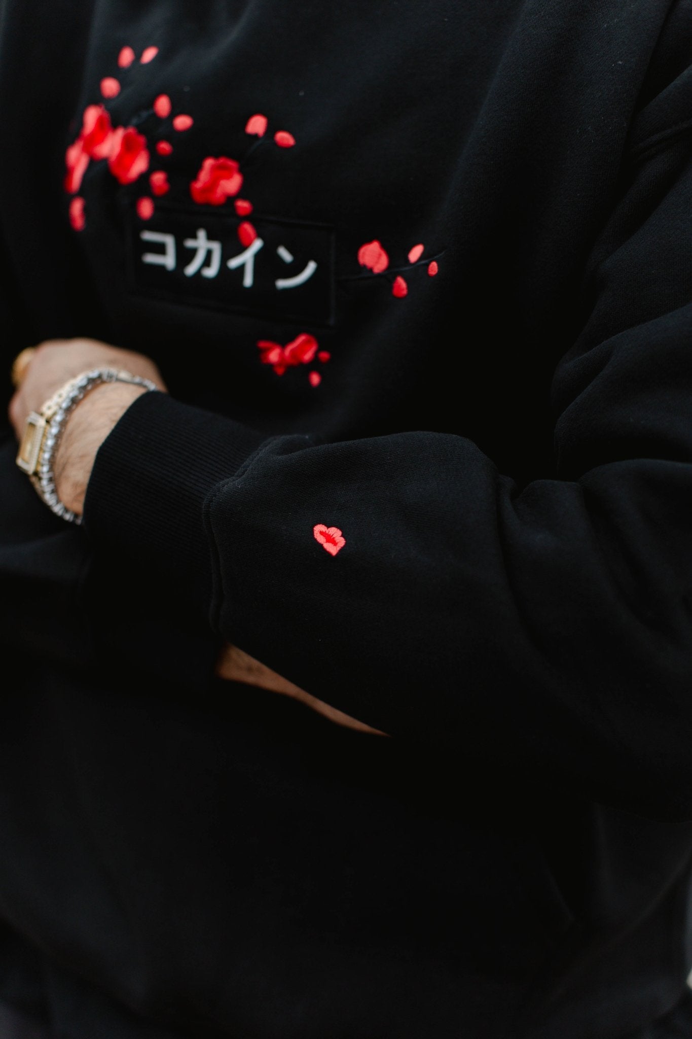 Black / Red Blossom V2 //// Hoodie – KOKA Dept.