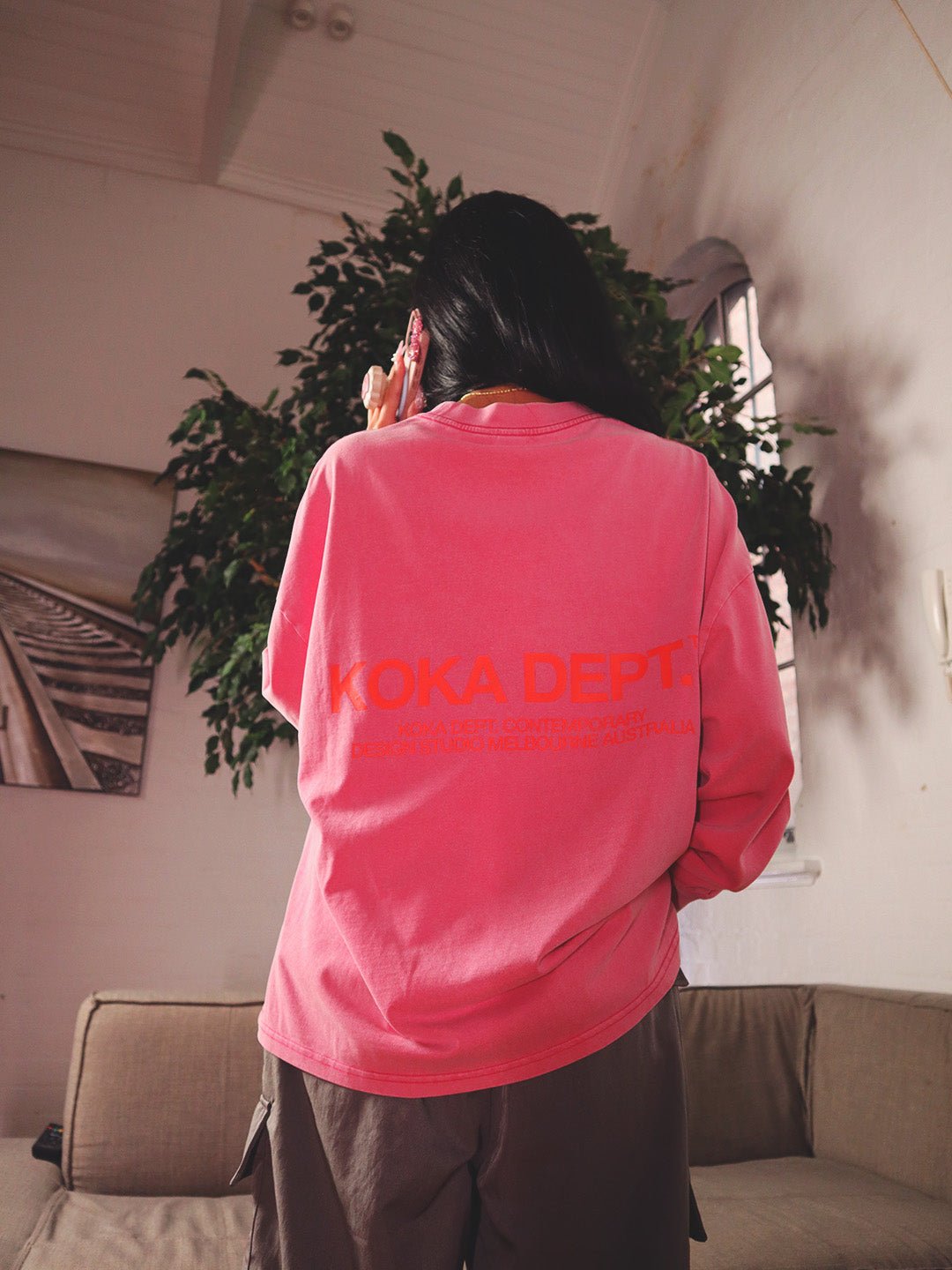 Core Washed Long Sleeve - Pink - KOKA Dept.