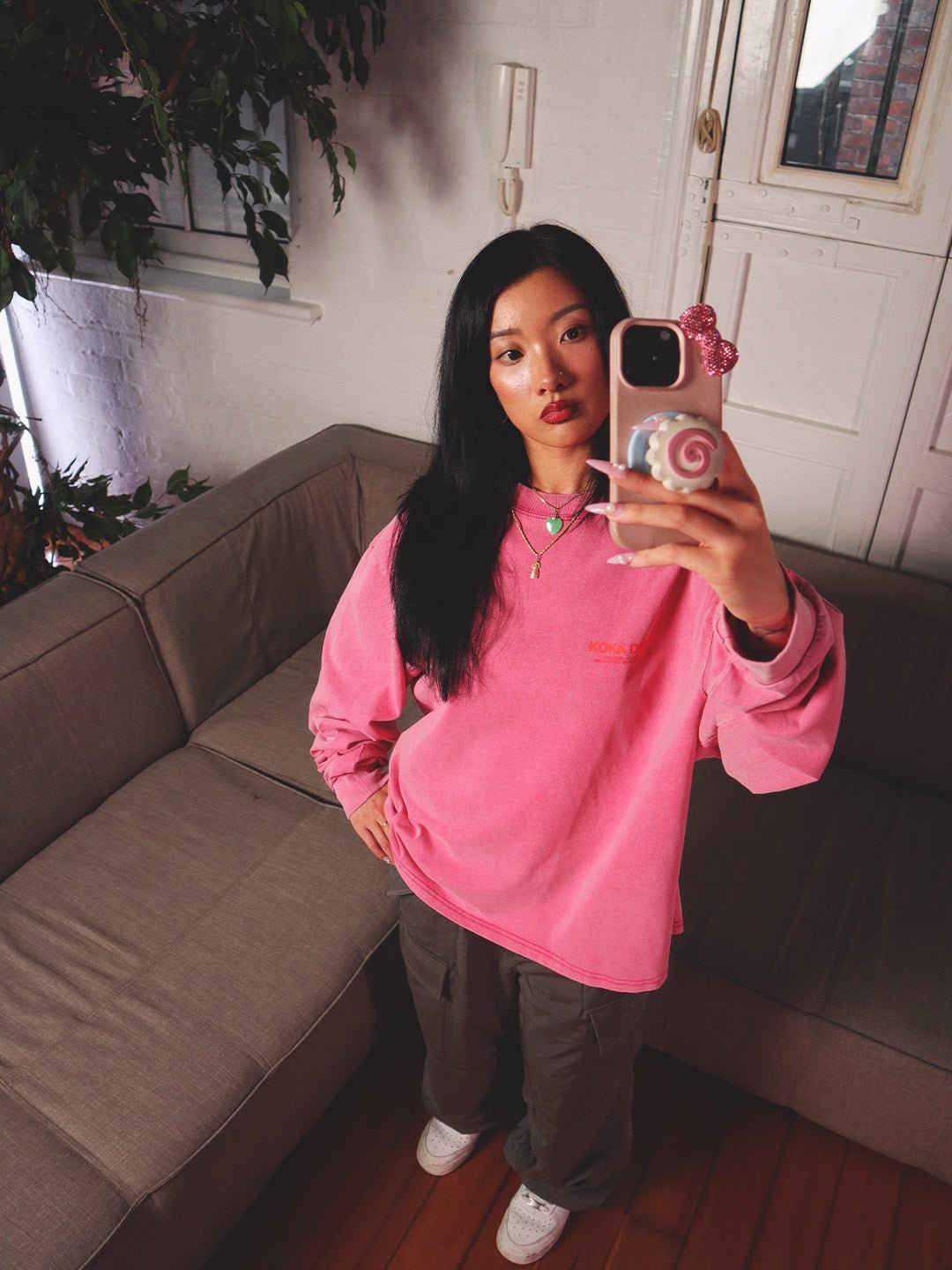 Core Washed Long Sleeve - Pink - KOKA Dept.