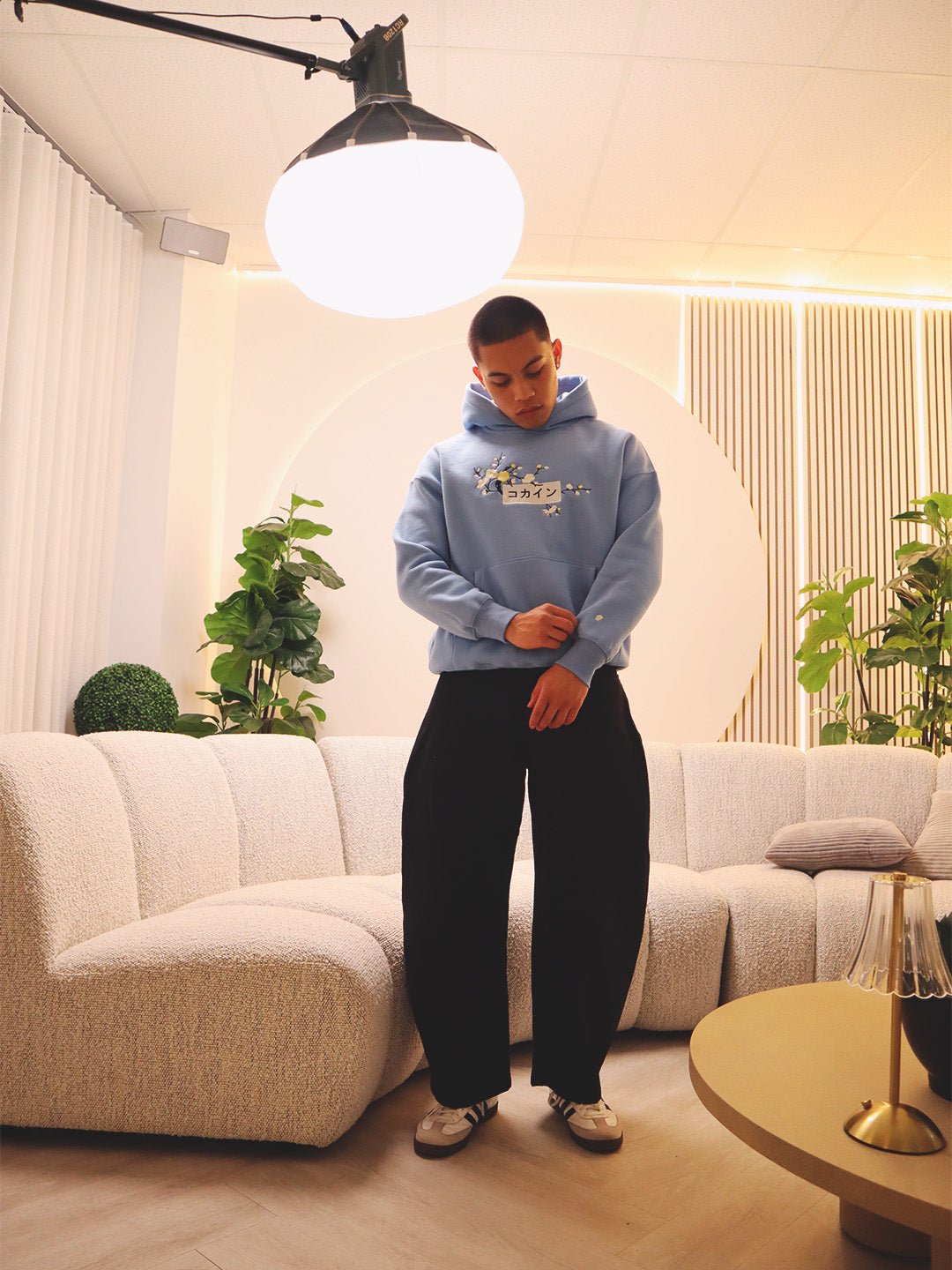 Blue / Yellow & White Blossom //// Hoodie - KOKA Dept.