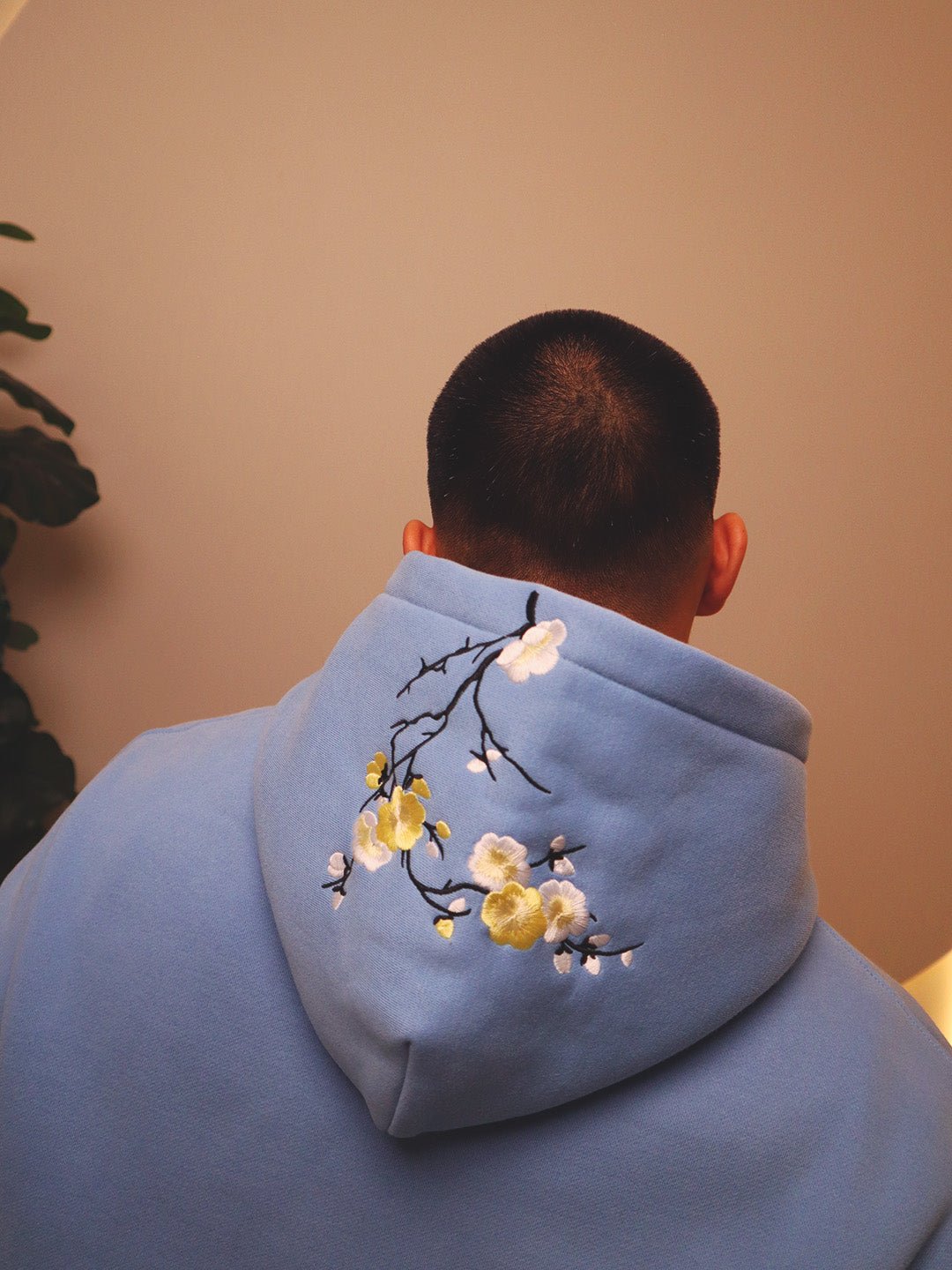 Blue / Yellow & White Blossom //// Hoodie - KOKA Dept.