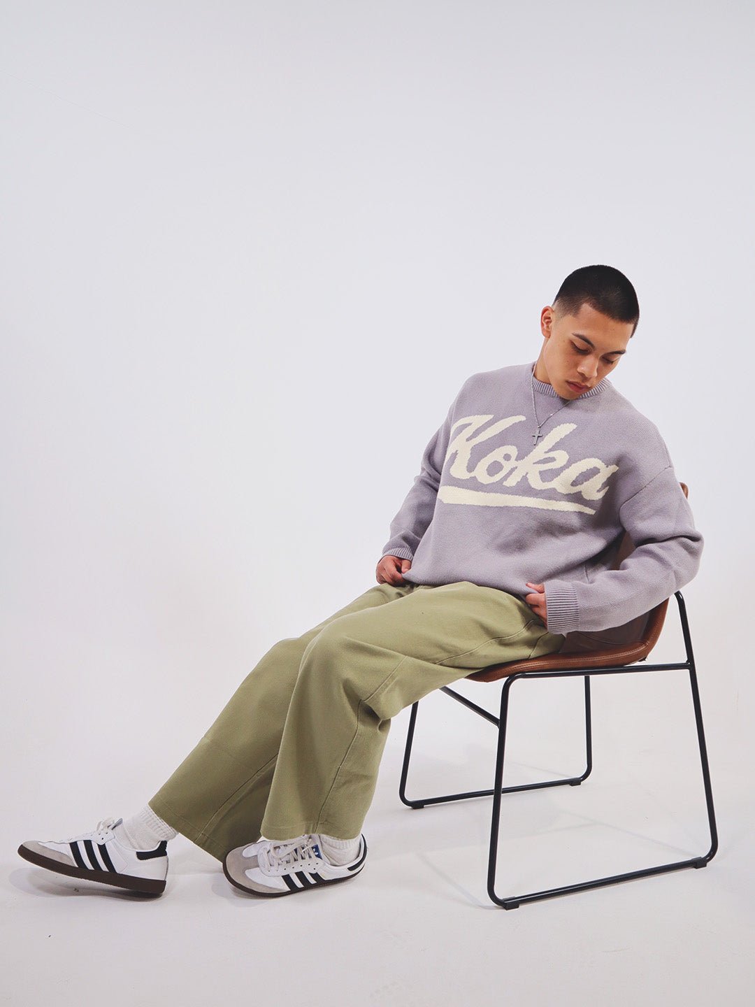 Barrel Leg Pants - Army Green - KOKA Dept.