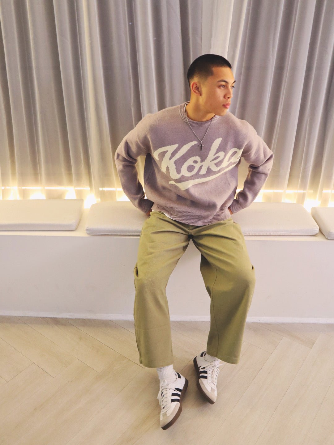 Barrel Leg Pants - Army Green - KOKA Dept.