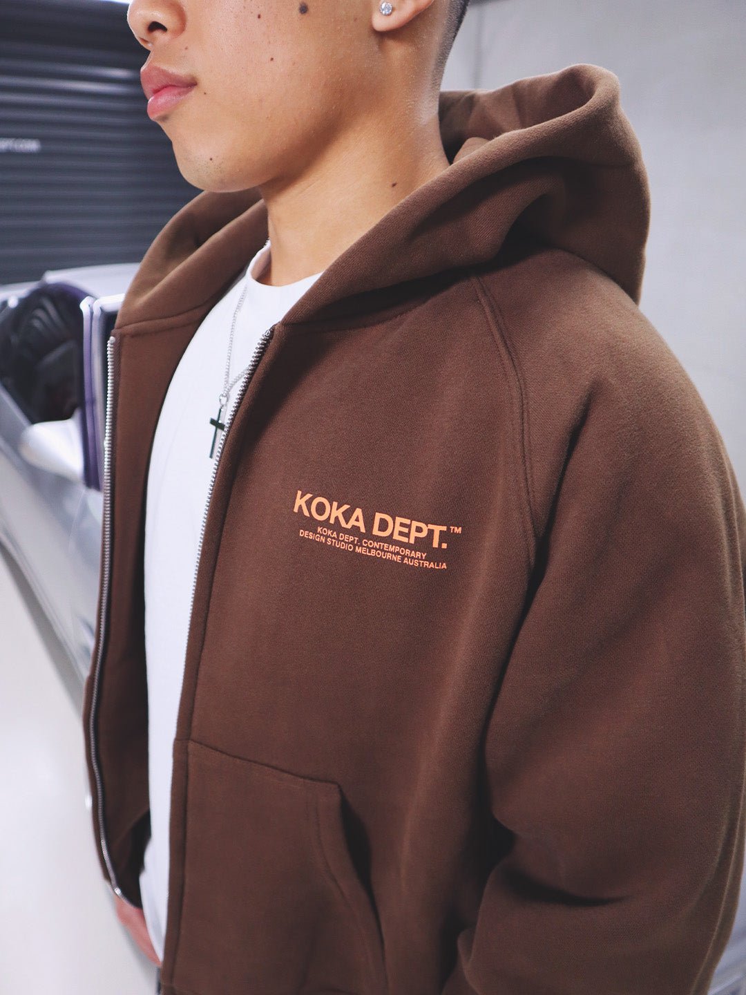 Core Zip Up Hoodie - Coffee - KOKA Dept.
