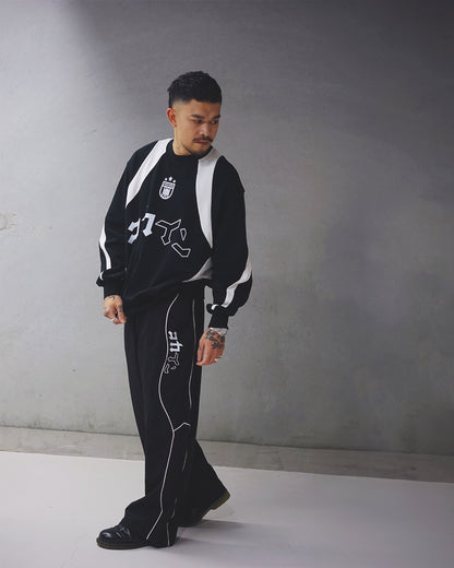 Team Jersey Sweater // BLACK