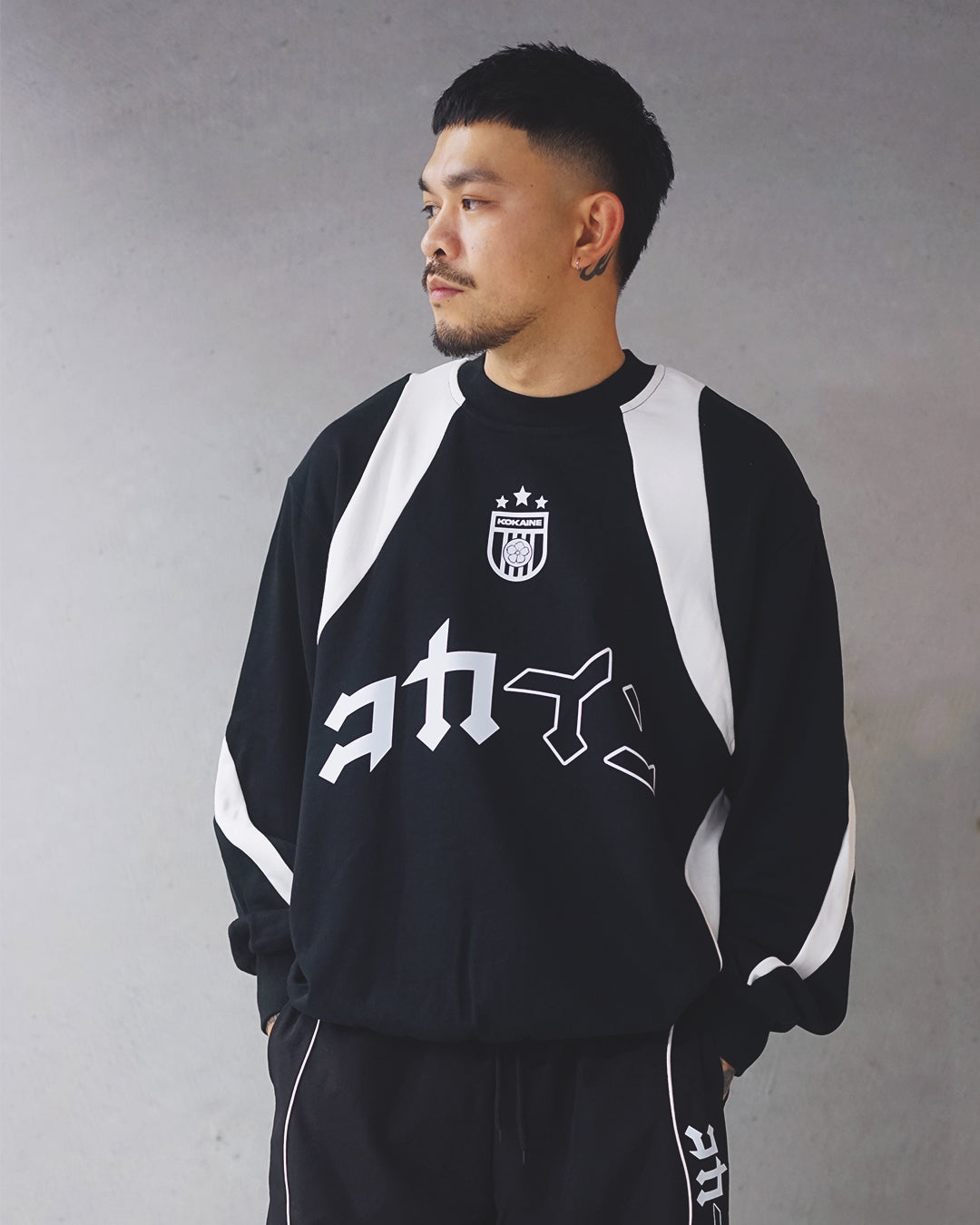 Team Jersey Sweater // BLACK