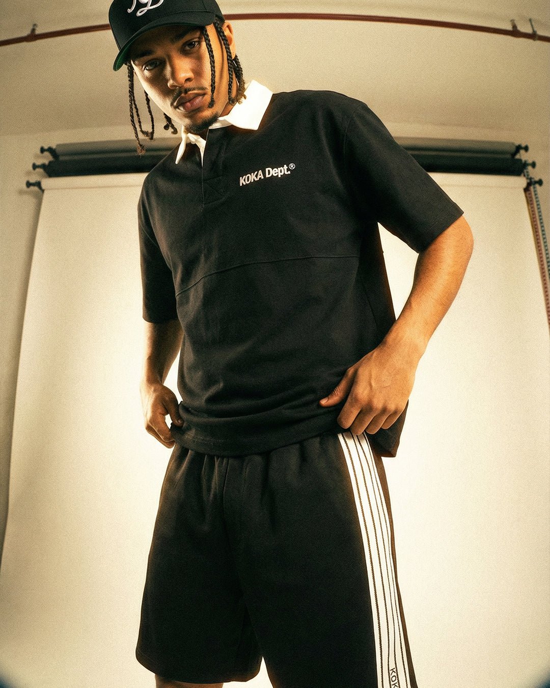 Premium Stripe Shorts // BLACK - KOKA Dept.