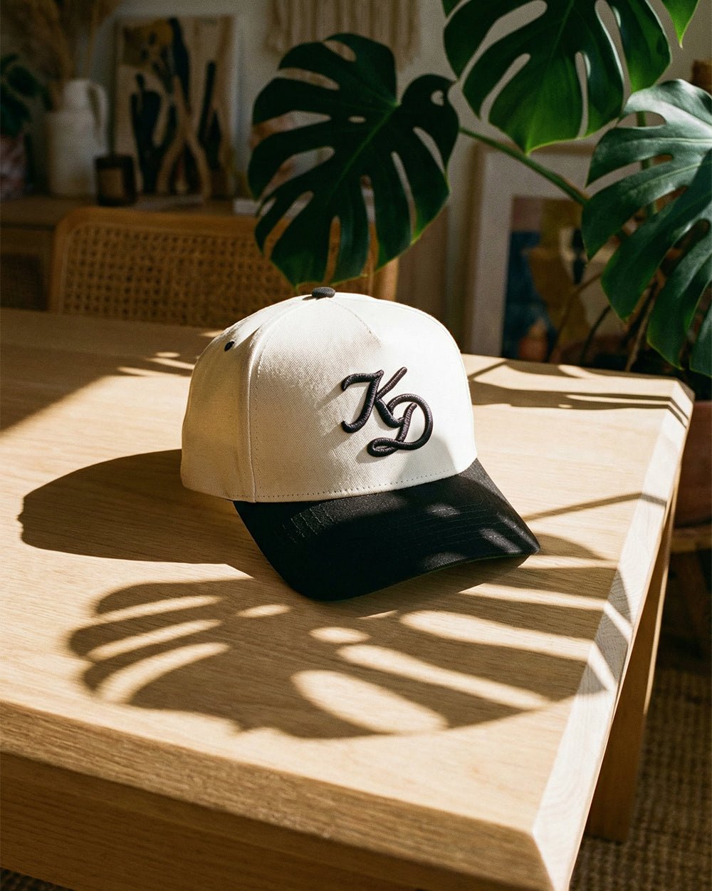 "KD" A - Frame Hat - Cream/Black - KOKA Dept.