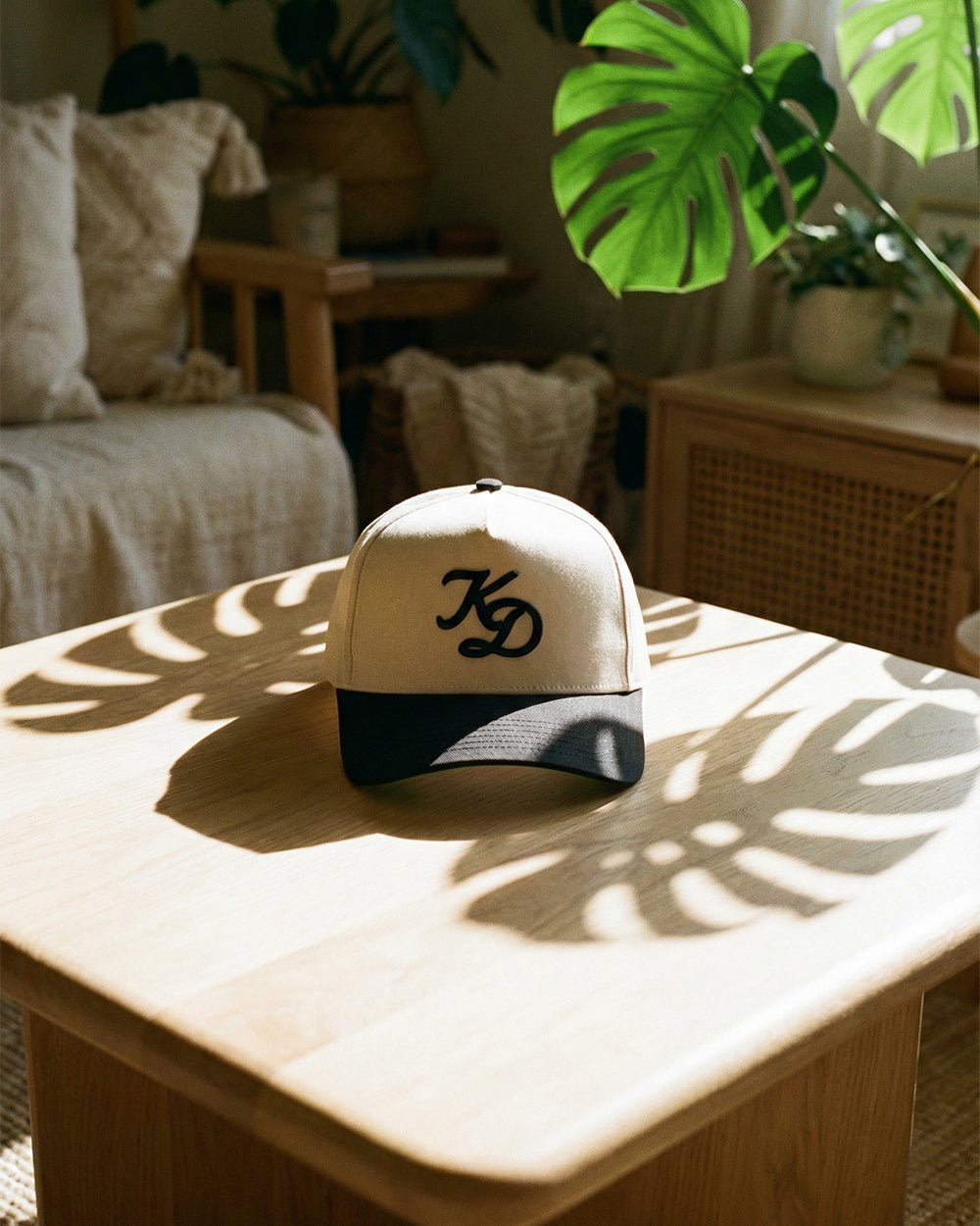 "KD" A - Frame Hat - Cream/Black - KOKA Dept.