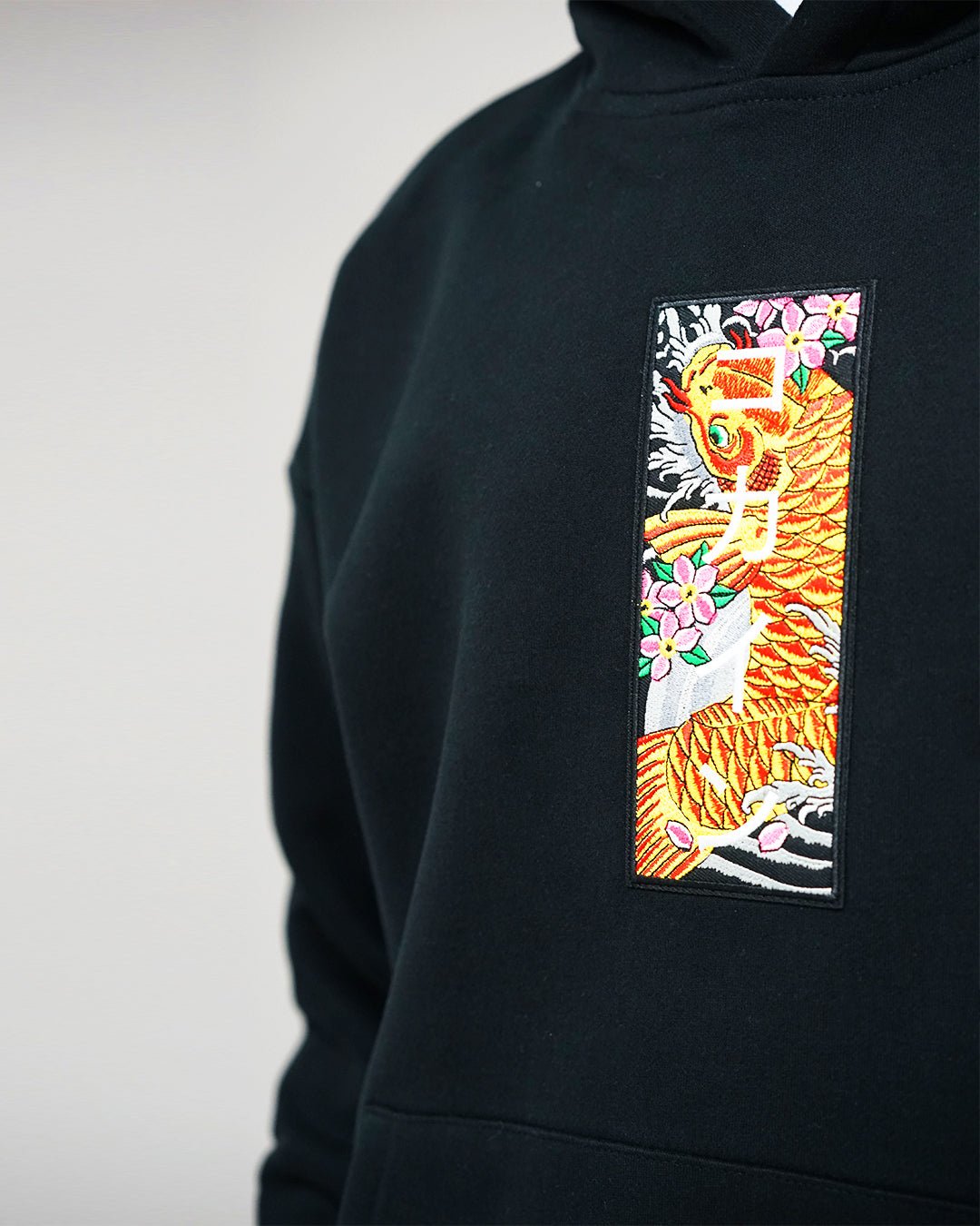 "KOI" Patch Hoodie // BLACK - KOKA Dept.