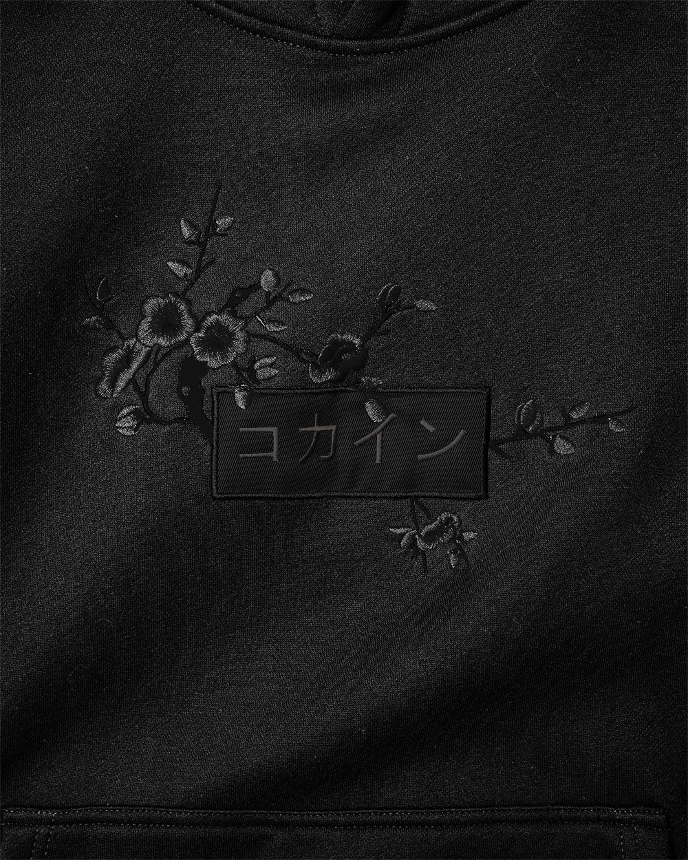 Black / Black Blossom V2 //// Hoodie - KOKA Dept.