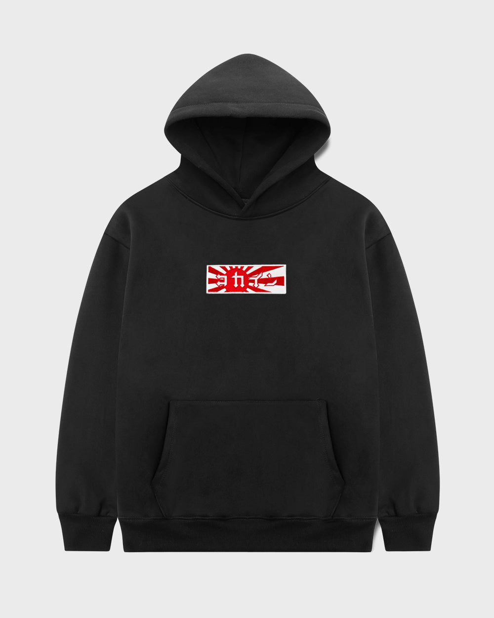 "Rising Sun" Patch Hoodie // BLACK - KOKA Dept.